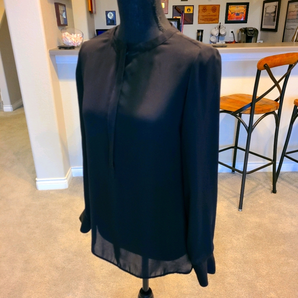 Black Silky Blouse